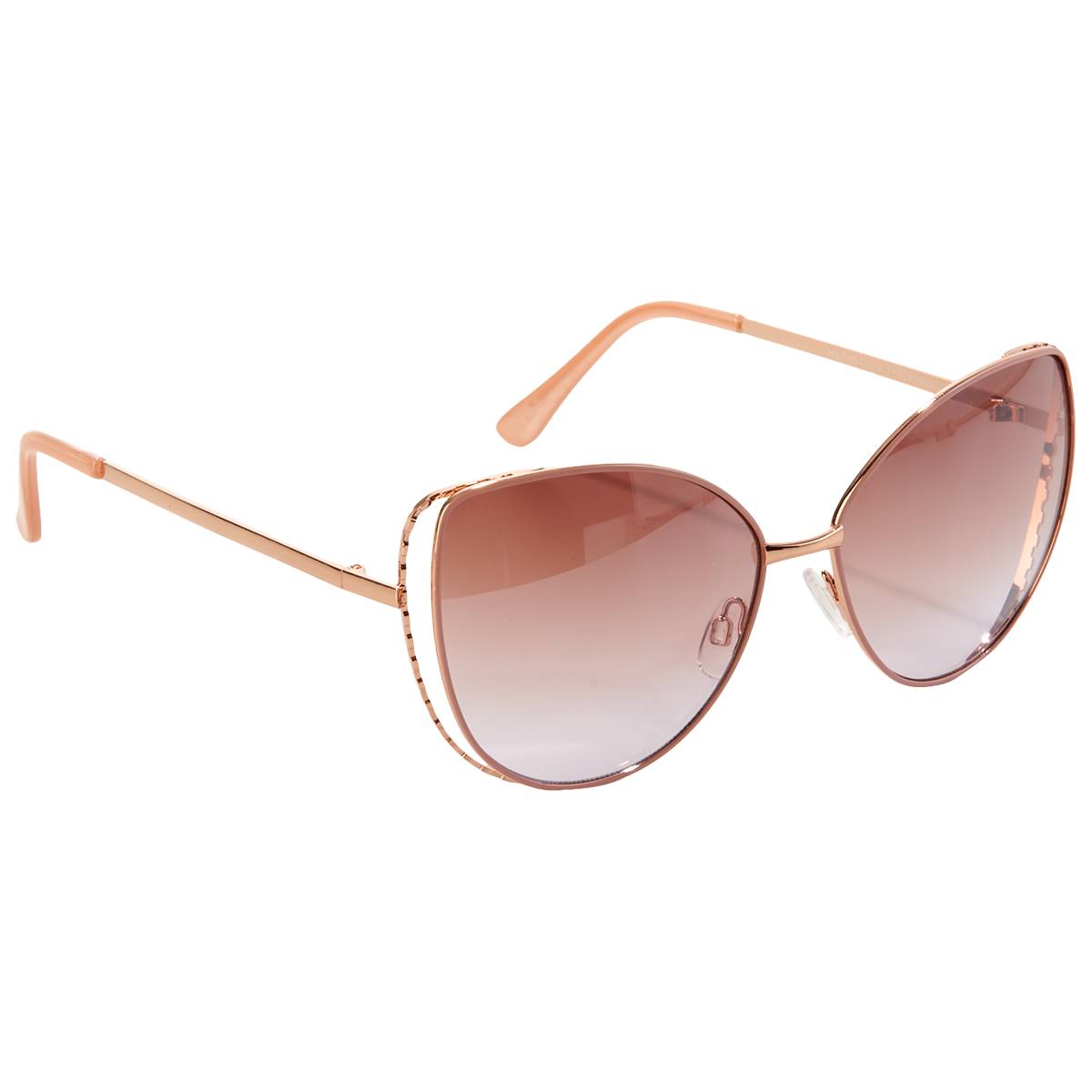 Womens Tahari Metal Open Vent Cat Eye Sunglasses