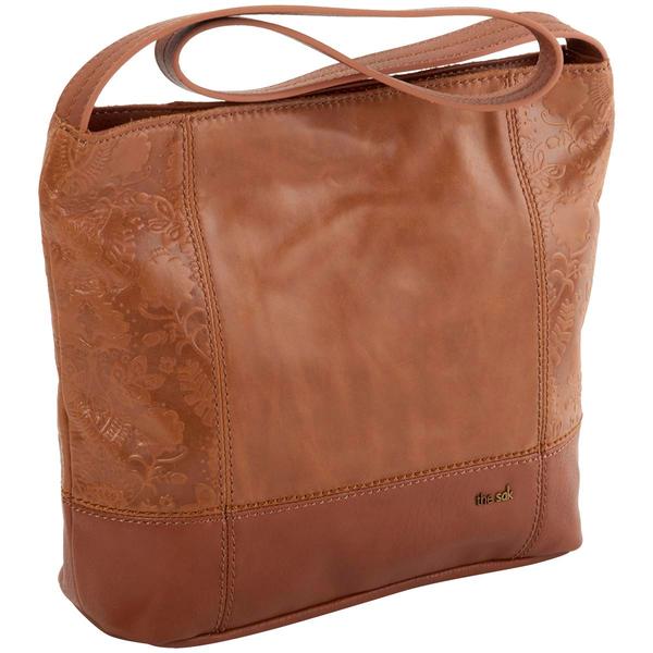 The Sak De Young Solid & Floral Hobo - Tobacco Floral Emboss alternate view