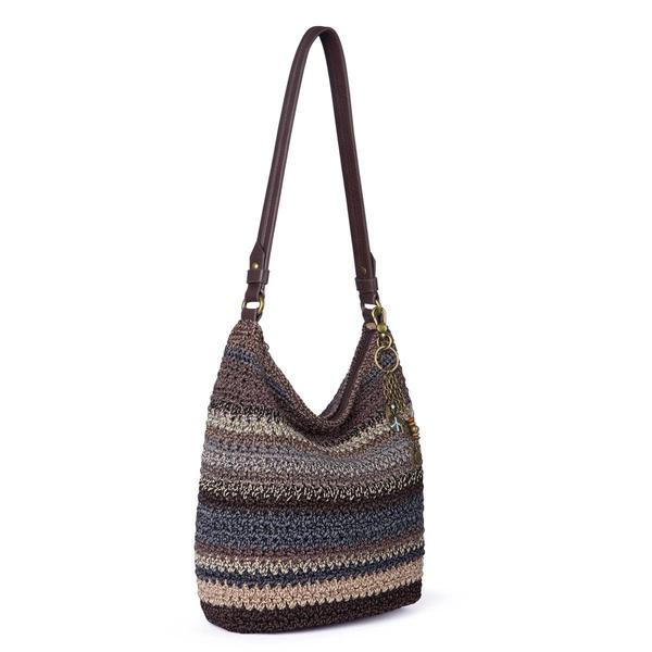 The Sak Sequoia Medium Crochet Hobo - Aspen Stripe alternate view