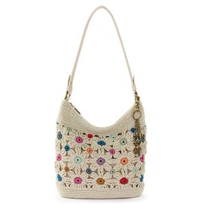 The Sak Sequoia Crochet Hobo - Natural Multi Flower alternate view