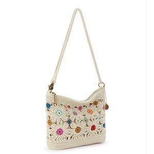 The Sak Lumi Crochet Crossbody - Natural Multi Flower alternate view