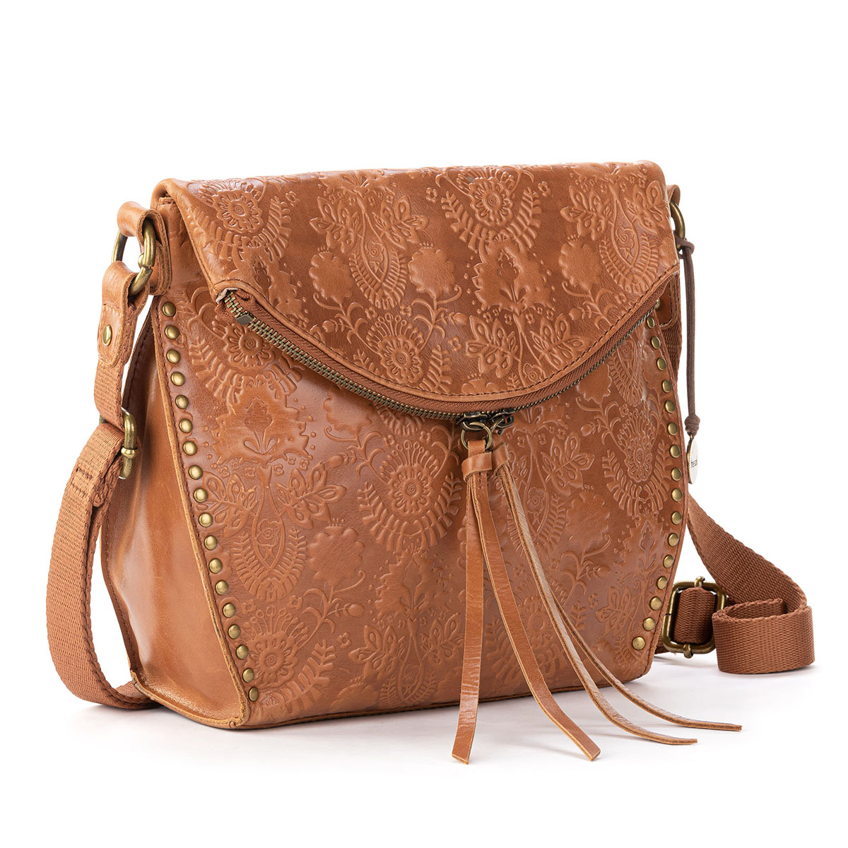 The Sak Silverlake Crossbody - Tobacco Floral Embossed