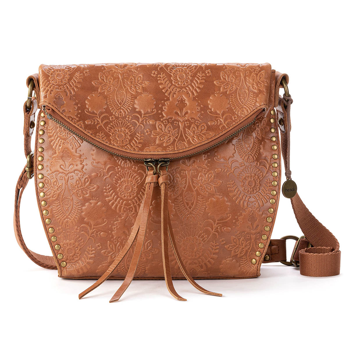 The Sak Silverlake Crossbody - Tobacco Floral Embossed