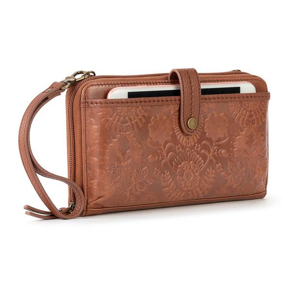 Womens The Sak Large Tobacco Embossed Smartphone Wristlet alternate view