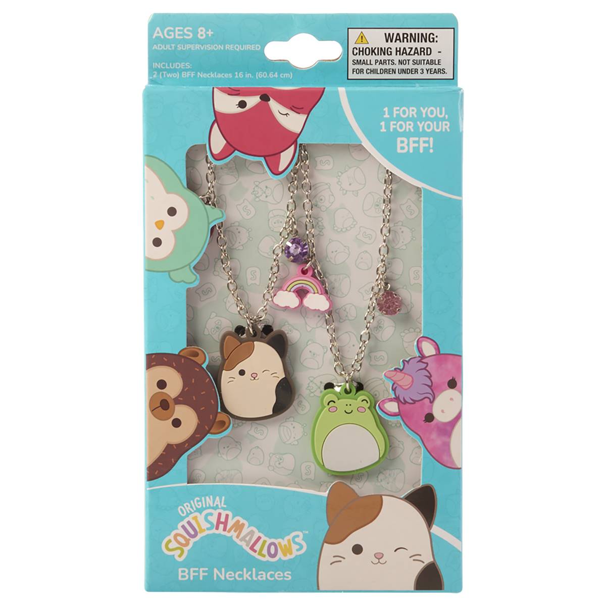 Girls Squishmallows BFF Boxed Necklaces