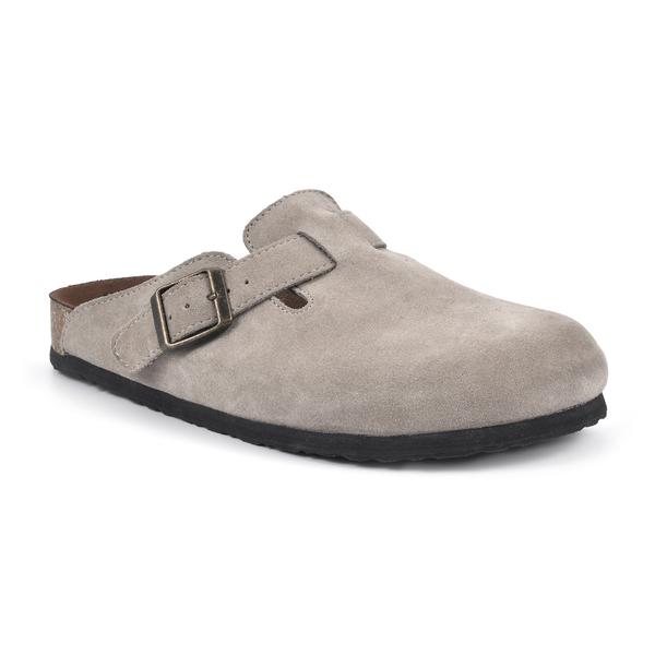 Womens White Mountain Bari Suede Footbeds(tm) Clogs
