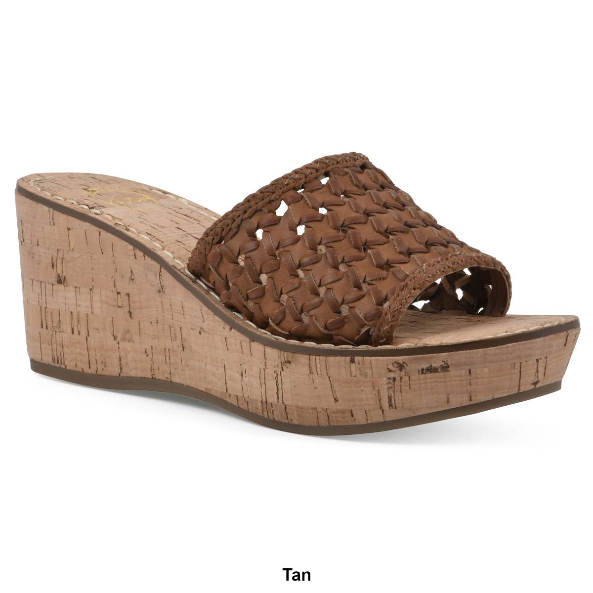 Womens White Mountain Charges Wedge Sandals