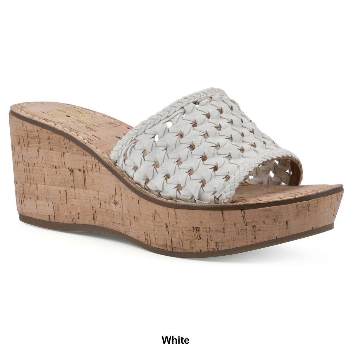 Womens White Mountain Charges Wedge Sandals