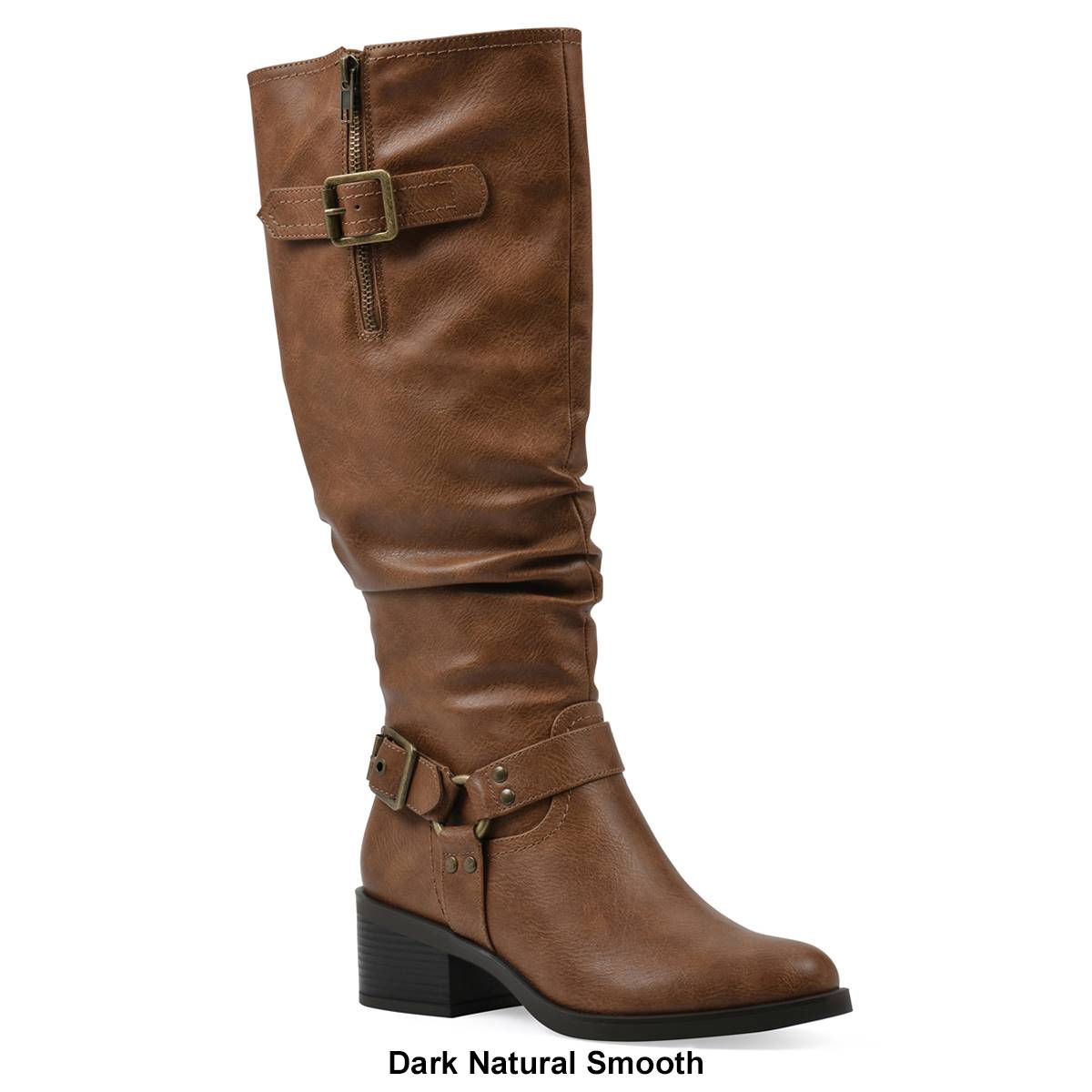 Womens White Mountain Cushion Tall Boots - Wide Calf