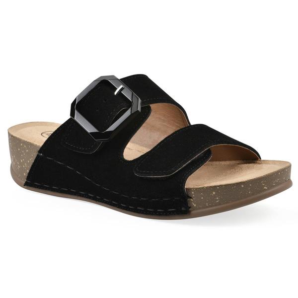 Womens White Mountain Fearful Footbed Sandals