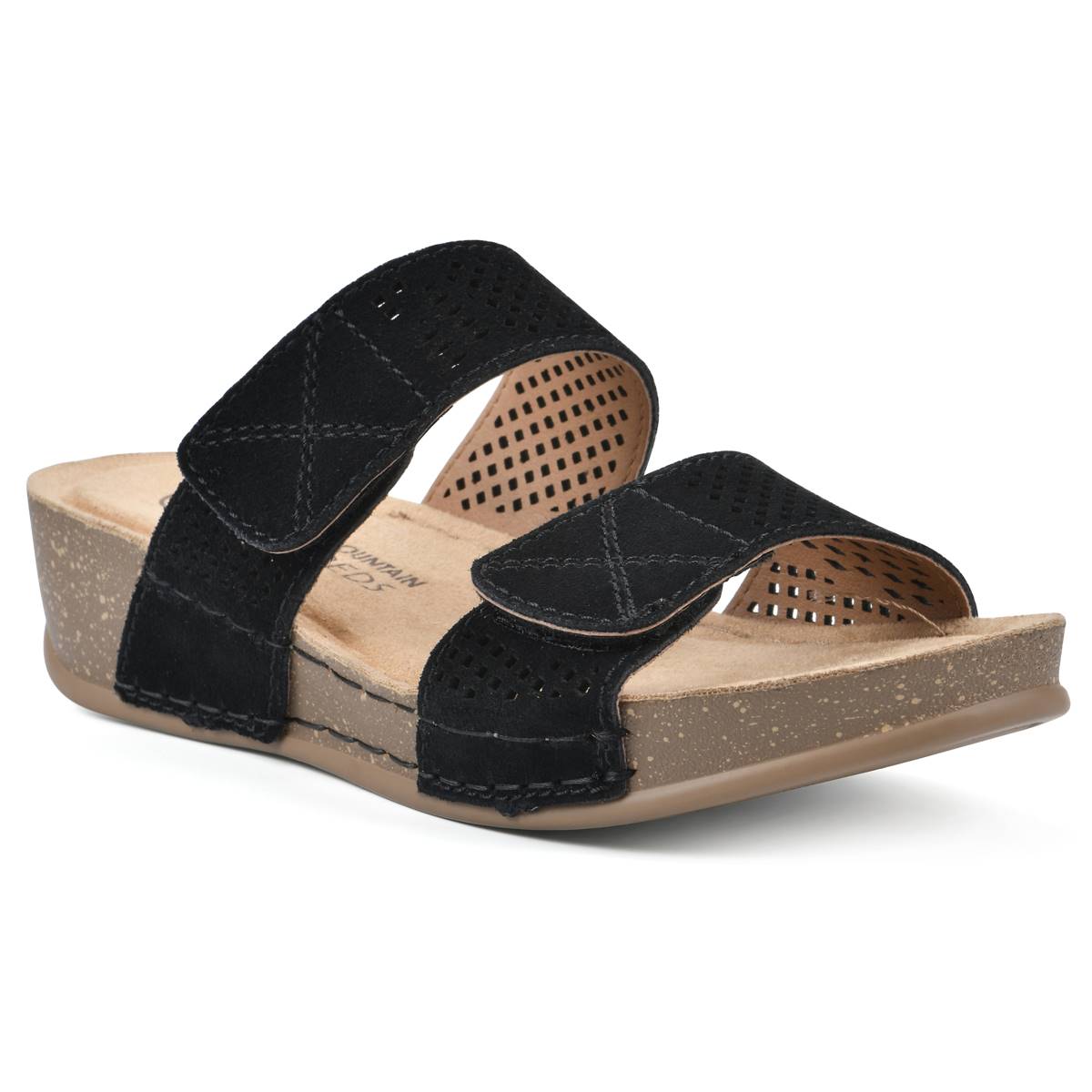 Womens White Mountain Ferula Slide Sandals