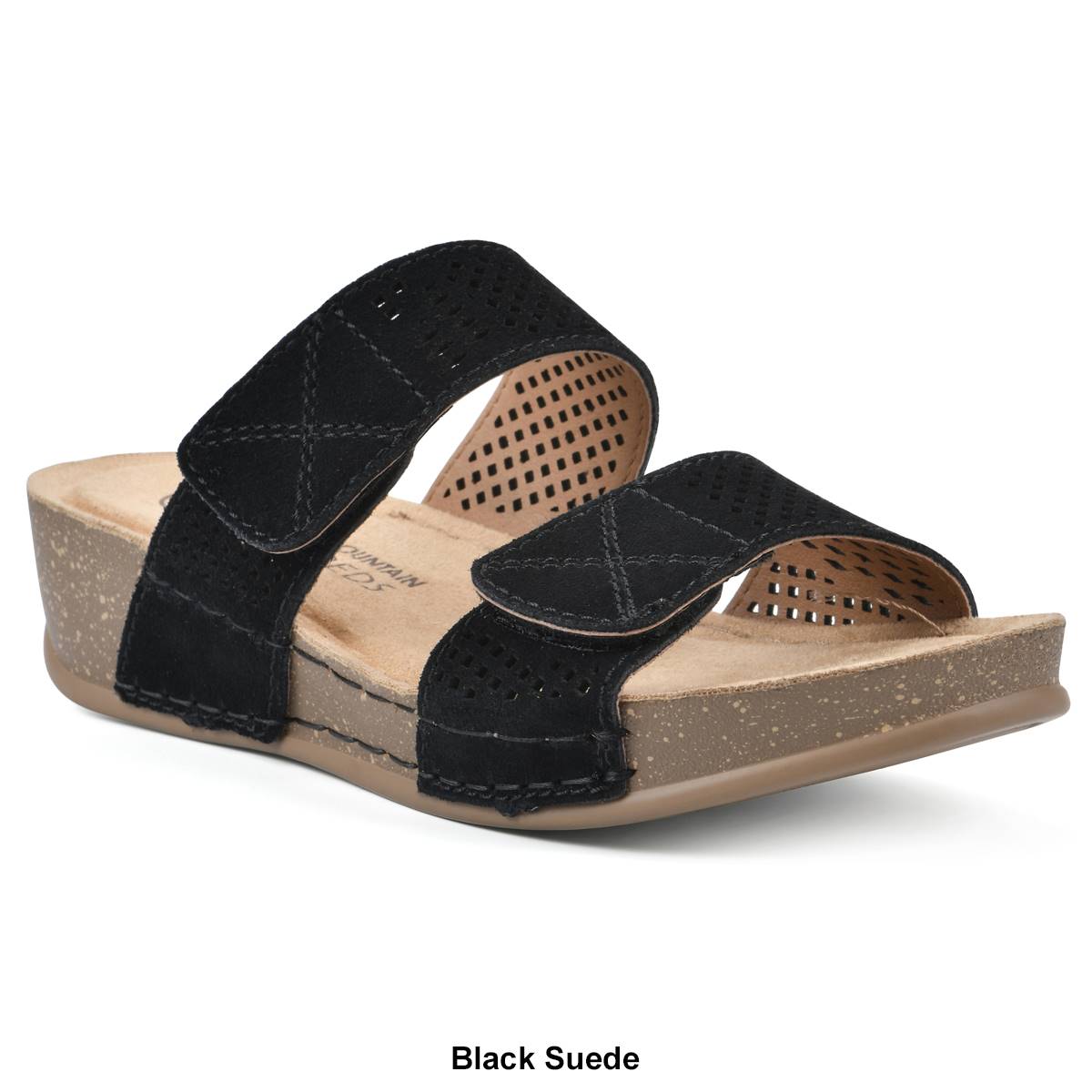 Womens White Mountain Ferula Slide Sandals