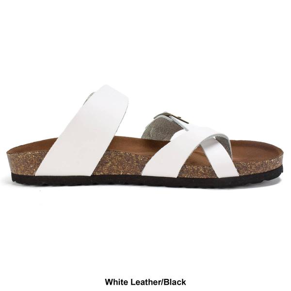 Womens White Mountain Gracie Slide Footbed Sandals alternate view