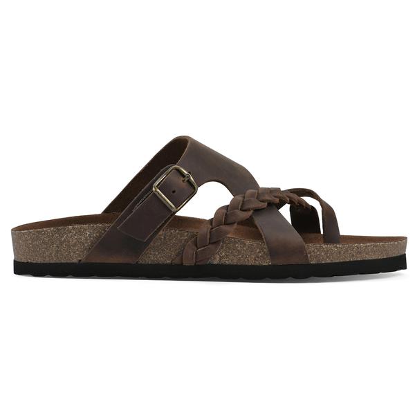 Womens White Mountain Handpick Footbed Sandals alternate view