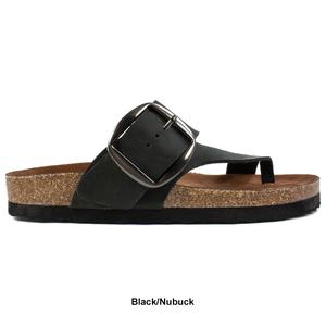 Womens White Mountain Harley Comfort Nubuck Slide Footbed Sandals alternate view