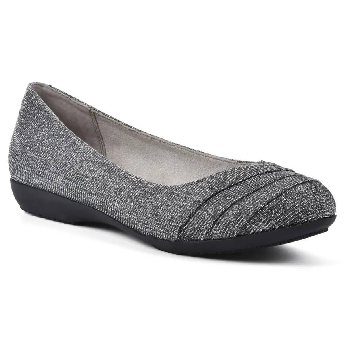 Womens Cliffs By White Mountain Clara Glitter Fabric Flats