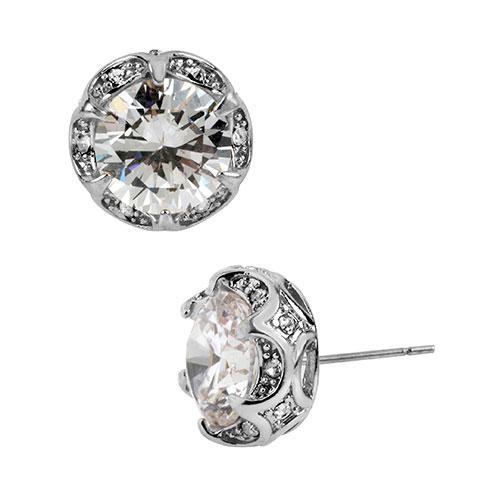 Betsey Johnson Crystal CZ Earrings