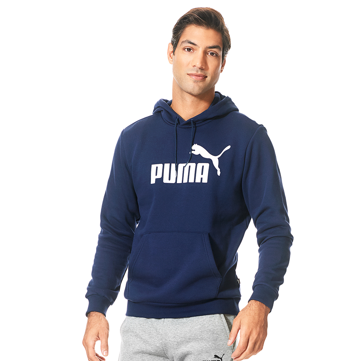 Mens Puma Big Logo Fleece Hoodie