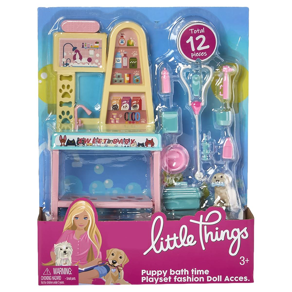Little Things Puppy Bath Time Playset
