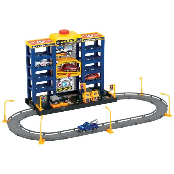Sun-Mate City Center Parking Garage Toy with Cars