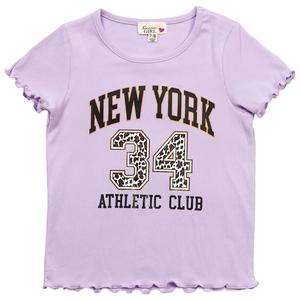 Girls (7-16) Dream Girl Short Sleeve Lettuce Edge New York Tee