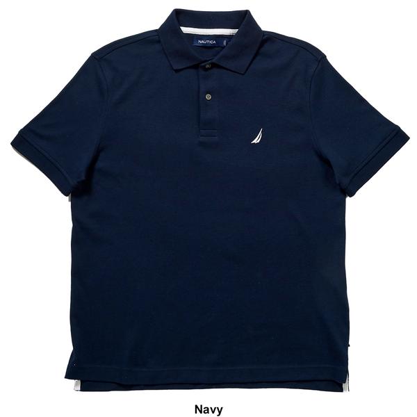 Mens Nautica(R) Interlock Short Sleeve Solid Polo alternate view