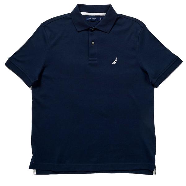Mens Nautica(R) Interlock Short Sleeve Solid Polo
