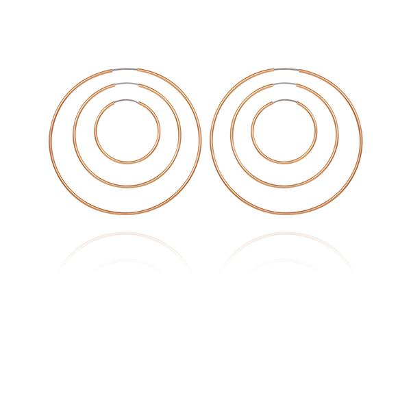 GUESS 3pr. Gold-Tone Endless Hoop Earrings