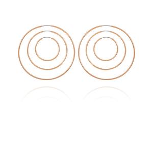 GUESS 3pr. Gold-Tone Endless Hoop Earrings