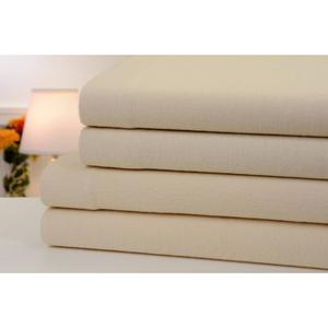 Bibb Home Solid Flannel 4pc. Sheet Set