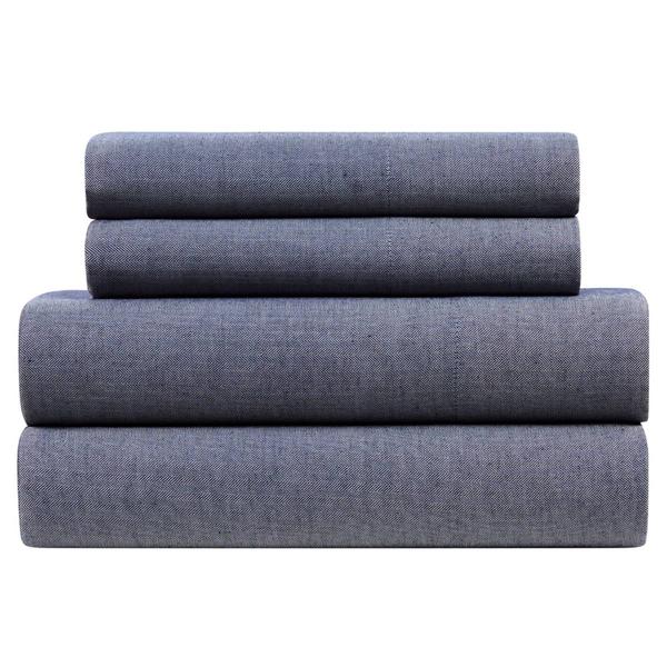Kathy Ireland Herringbone Twill 4pc. Cotton Rich Sheet Set alternate view