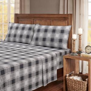Kathy Ireland 100% Turkish Cotton Flannel Eden Plaid Sheet Set alternate view