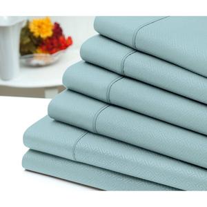 Embossed Greek Key 6pc. Sheet Set alternate view