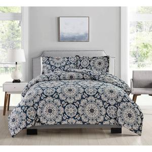 Bibb Home Alexander 4pc. Duvet & Down Alternative Comforter Set alternate view
