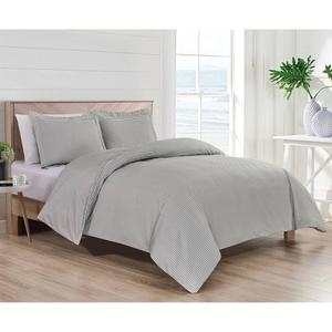 Bibb Home Oxford 4pc. Duvet & Down Alternative Comforter Set