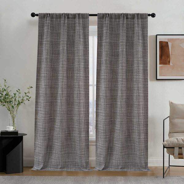Anne Klein Dearborn Tweed Rod Pocket