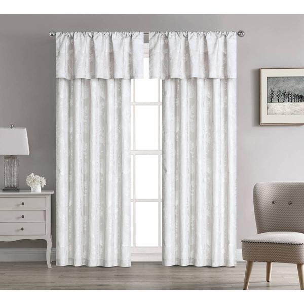 Cynthia Jacquard Rod Pocket Panel Curtain