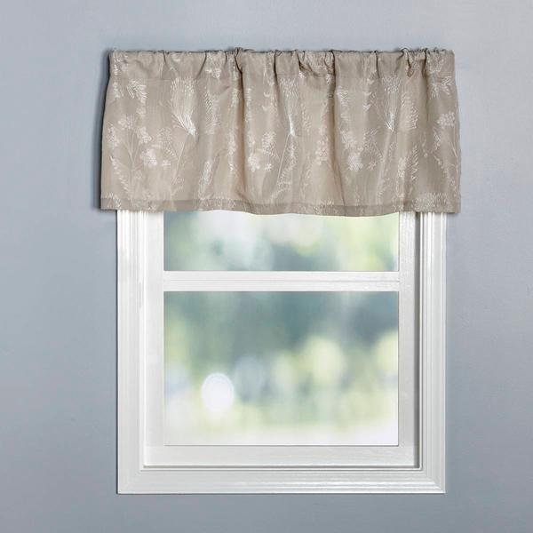 Cynthia Jacquard Rod Pocket Valance
