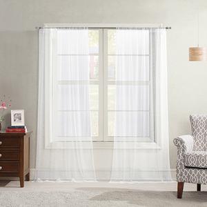 Allure Pearl Tulle Rod Pocket Panel Curtain