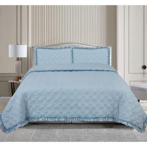Shell Stitched Quilt with Ruffle Set alternate view