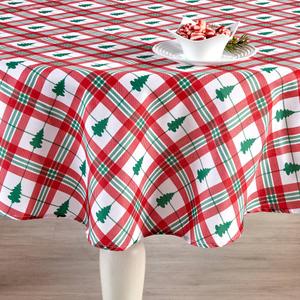Christmas Tree Tartan Tablecloth