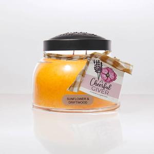 A Cheerful Giver(R) 22oz. Sunflower & Driftwood Mama Jar Candle