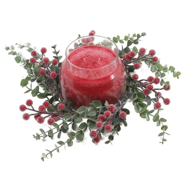 A Cheerful Giver(R) Iced Eucalyptus Berries Candle Ring