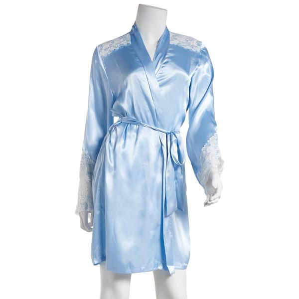 Womens Linea Donatella Satin Lingerie Robe alternate view
