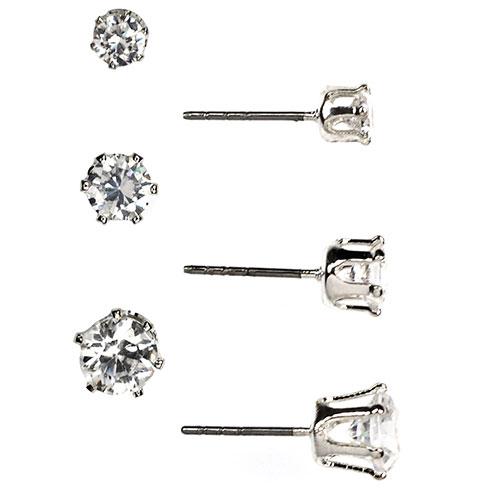Anne Klein 3pr. Crystal Stud Earrings Set