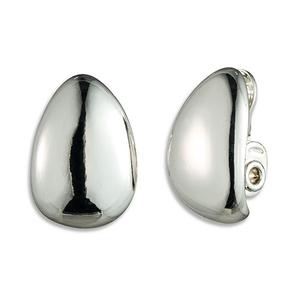 Anne Klein Silver-Tone Clip On Stud Earrings