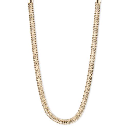 Anne Klein Thick Gold-Tone Snake Chain Necklace