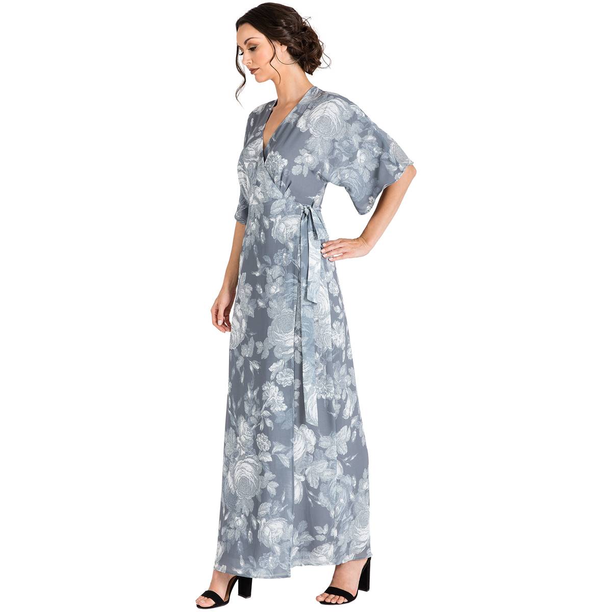 Womens Standards & Practices Floral Woven Chiffon Maxi Dress