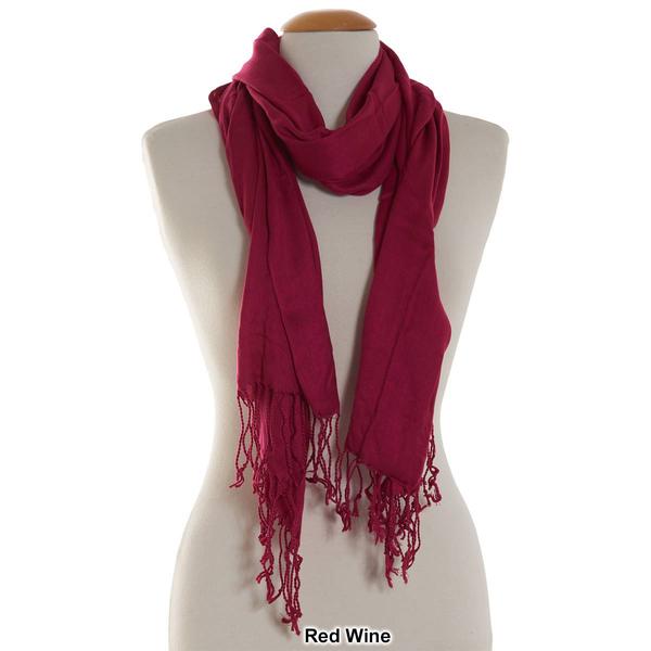 Womens Altare Solid Pashmina Shawl Scarf alternate view