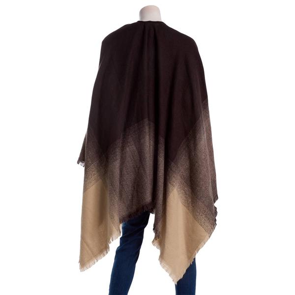 Womens Altare Ombre Ruana - Mocha alternate view